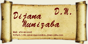 Dijana Munižaba vizit kartica